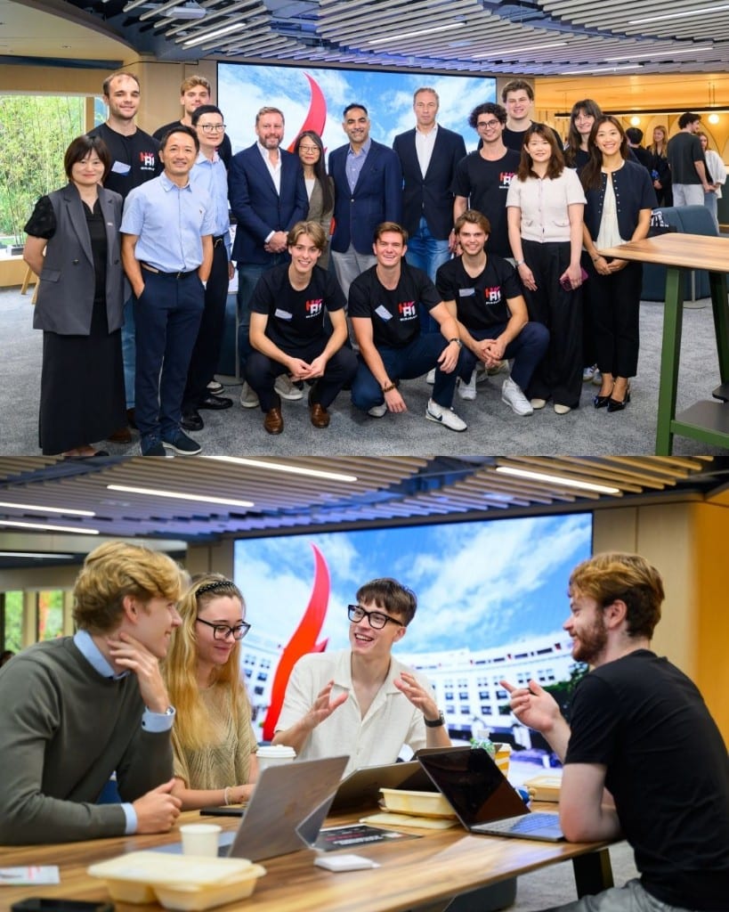 Organisers and a working session at the Hong Kong AI Summit